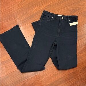 Frame Denim High Rise Boot Cut Jeans Dark Denim from Anthropologie 29 NWT Women